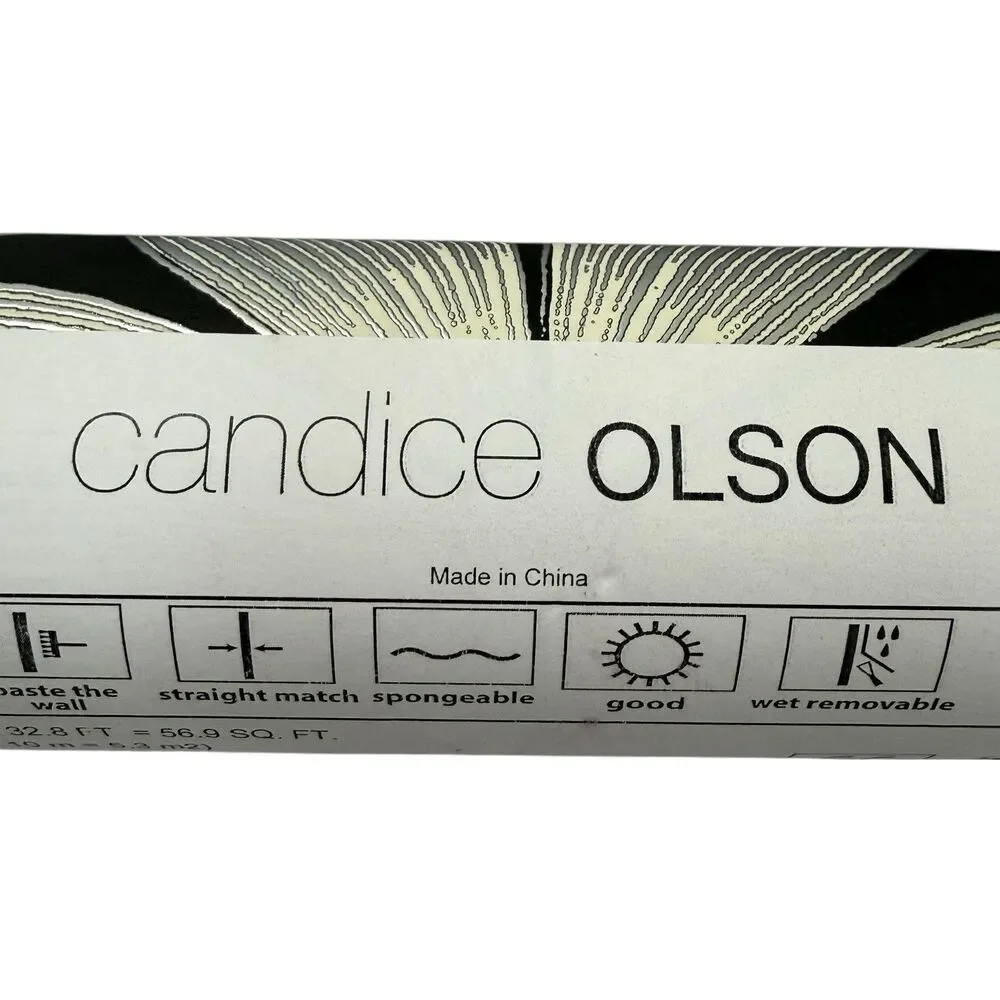 NEW 2 Rolls Candice Olson Modern Artisan II Metallic Wallpaper 112 Feet C12305